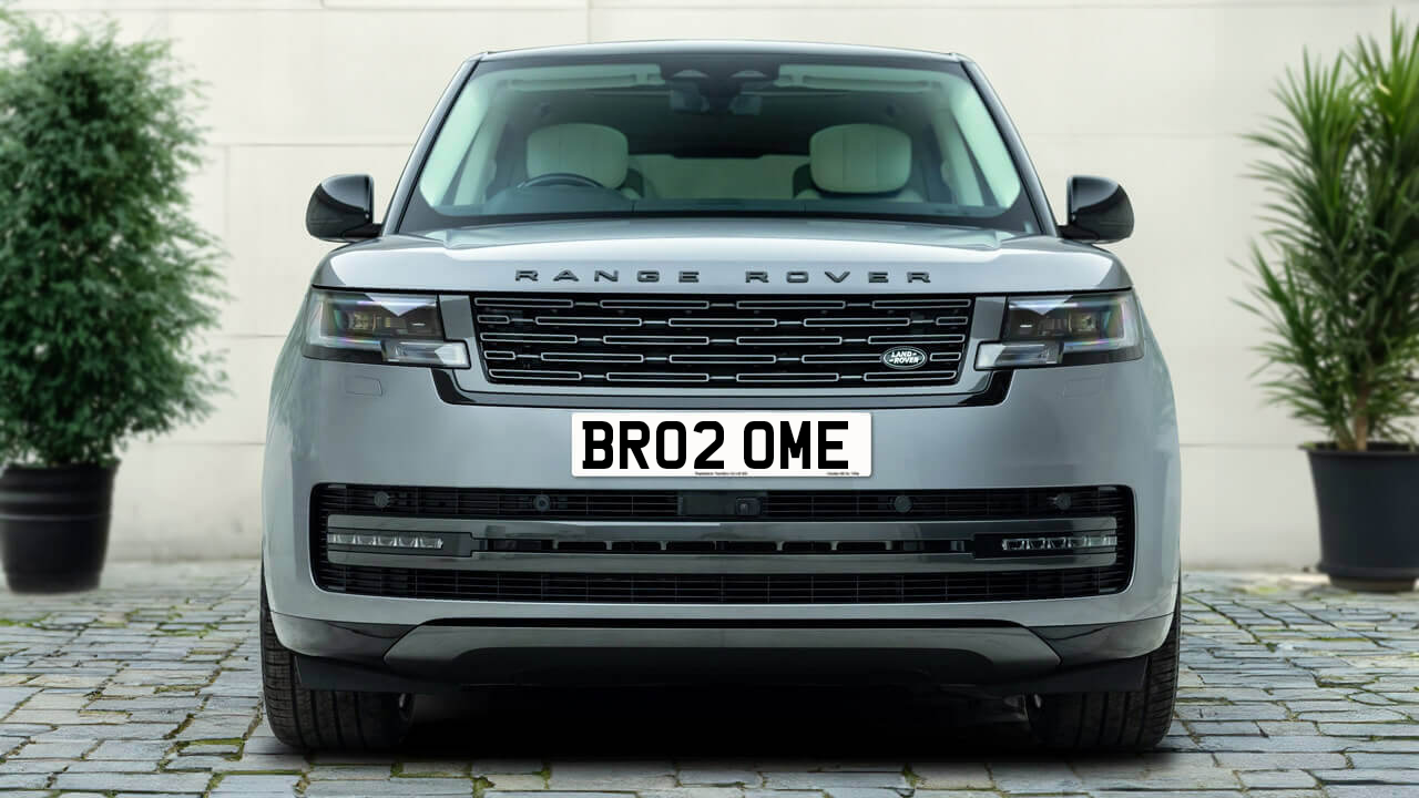 Car displaying the registration mark BR02 OME